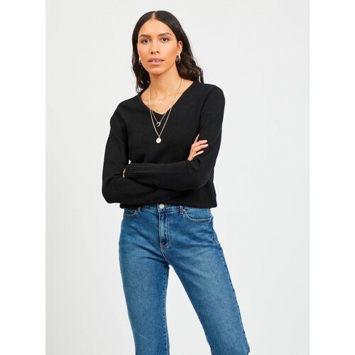 Vila Black sweater Viril - Women Slike