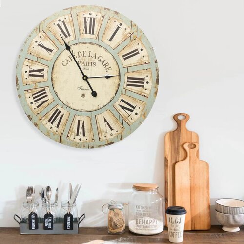 VidaXL 325183 wall clock multicolour 60 cm mdf Slike