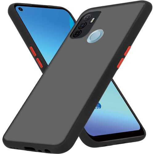 Cadorabo Ohišje združljivo z Oppo A53s in matirana črna barva - Hibridni zaščitni ovitek s TPU silikonom v notranjosti in matirano plastično zadnjo stranjo, (20859963) Cene