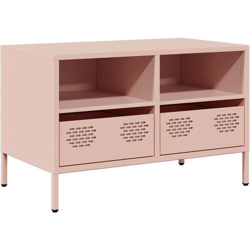Maison Chic TV omarica - TV enota - Televizijska omarica roza 68x39x43,5 cm hladno valjano jeklo, (21700903) Slike