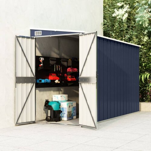 VidaXL Vrtna lopa antracitna 118x288x178 cm jeklo Slike
