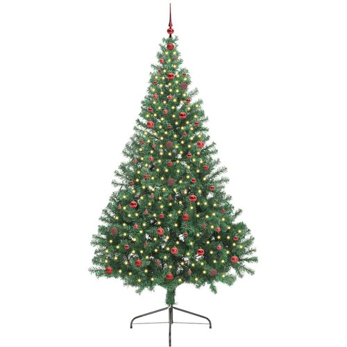  Umjetno predsvijetljeno božićno drvce Zelena 240 cm PVC Slike