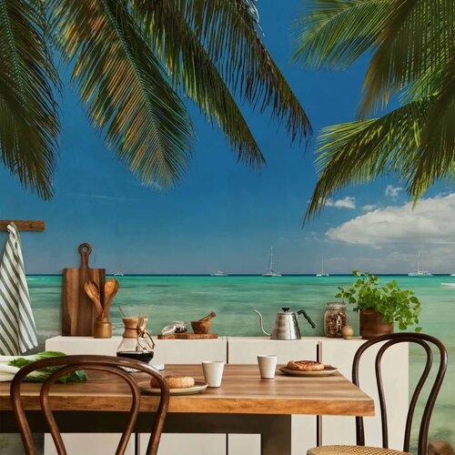  Foto tapeta - Relaxing on the beach 100x70 Vodootporna Cene