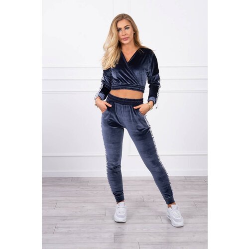 Kesi Velour set with graphite Queen inscription Slike