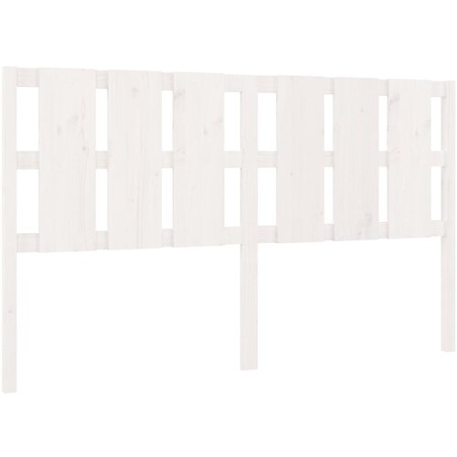 Maison Chic posteljno vzglavje - vzglavna omarica - nočna omarica belo 185,5x4x100 cm trdna borovina, (21706520) Cene