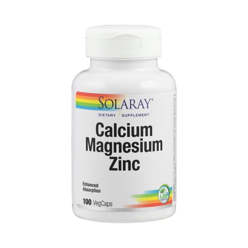 Solaray Kapsule kalcija, magnezija, cinka - 100 veg. kapsul Cene