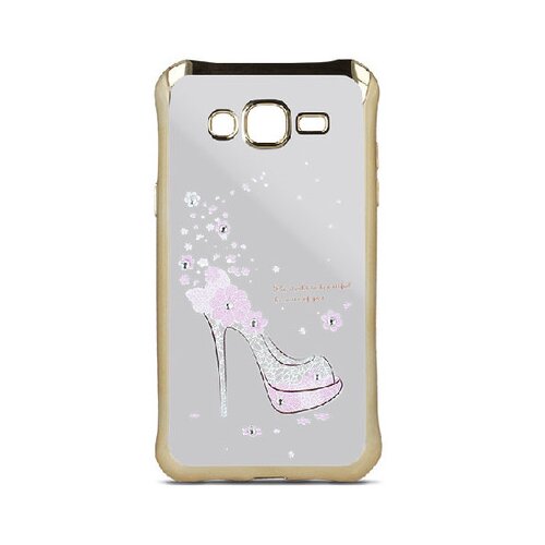 NOBRAND Silikonski etui Beeyo Girly za iPhone 5 / 5S - zlat Cene