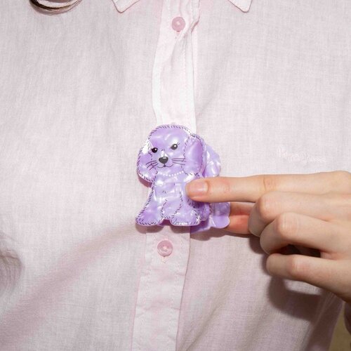 Eat My Socks Kopča za kosu Dog Purple Slike