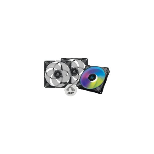Arctic Fan P14 PWM PST A-RGB black, 3 packpressure-optimised, semi-passive Slike
