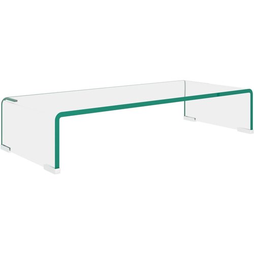 Maison Chic Stojalo za TV / ekran - TV stojalo - Stojalo za ekran stekleno prozorno 60x25x11 cm, (21701310) Cene