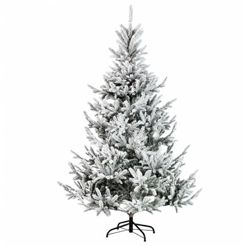  Umjetno božićno drvce s kuglicom 210 cm 300 LED lampica - Zelena i bijela 210 cm s LED-ima i crnim lopticama Slike