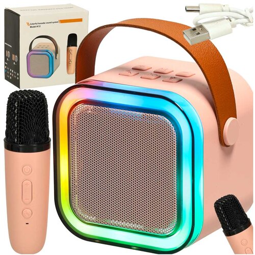  Otro&scaron;ki karaoke set Bluetooth &ndash; zvočnik in mikrofon z LED osvetlitvijo, roza - Rojstni dan - Najstniki Cene