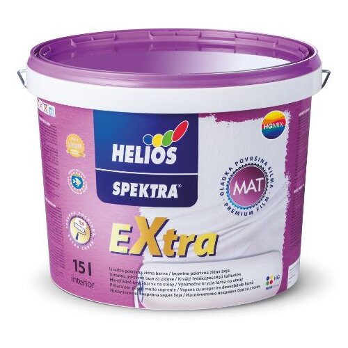 SPEKTRA Notranja stenska barva HELIOS SPEKTRA EXTRA (barva: mat bela, 5 l) Slike