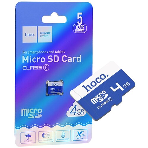 Hoco Micro SD kartica, 4GB, class 6 - MicroSD 4GB Class6 (90359), Plava Cijene