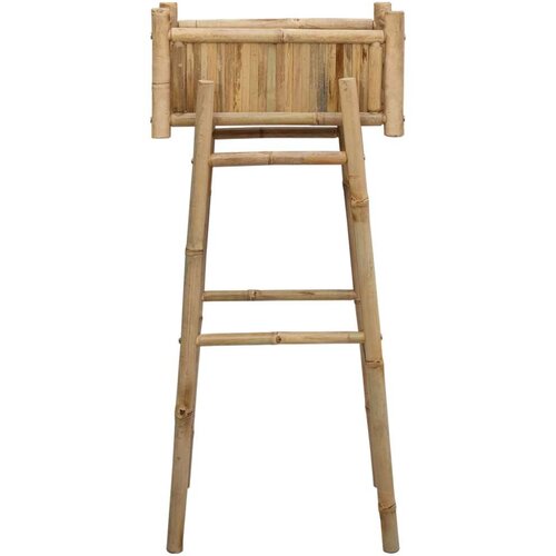  Vrtni saksija s držačem Prirodna 50 x 38 x 114 cm Bambus - 90 cm A-oblik okvira Slike