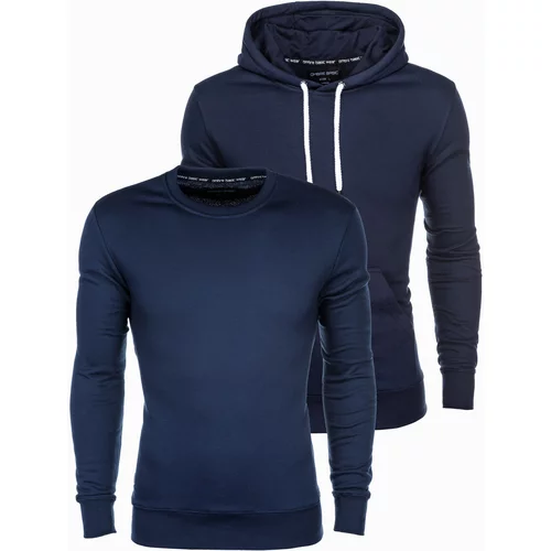 Ombre BASIC men's sweatshirt set - navy 2