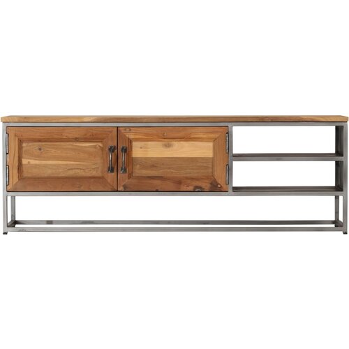 Maison Chic TV omarica - TV enota - Televizijska omarica iz reciklirane tikovine in jekla 120x30x40 cm, (21701915) Slike
