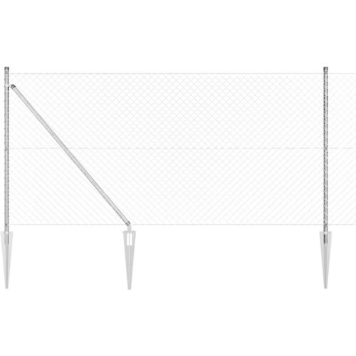 vidaXL Ograja iz verige z 7 konicami 1.2 x 10 m pocinkano jeklo Cene