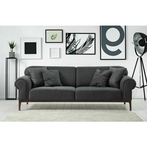 Atelier Del Sofa london - dark grey dark grey 3-Seat sofa Cene