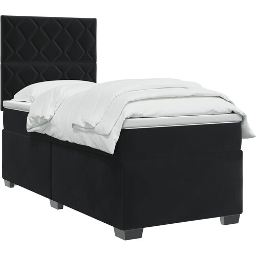 Boxspring krevet s madracem Crna 90 x 190 cm Bar&amp;scaron;un Slike