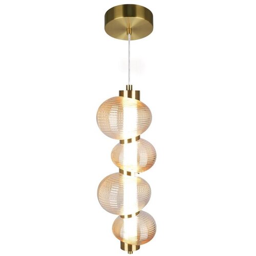  LED luster na sajli BOLLA LED/17W/230V prečnik 16 cm zlatna/zadimljeno bež Cene