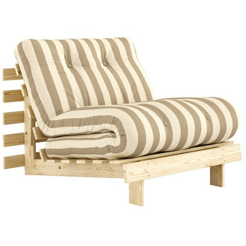 Karup Bež/krem futon/drvena fotelja Roots &amp;ndash; Slike