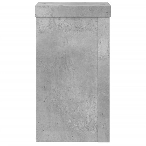  Stalci za biljke 2 kom siva boja betona 10 x 10 x 18 cm drveni Slike