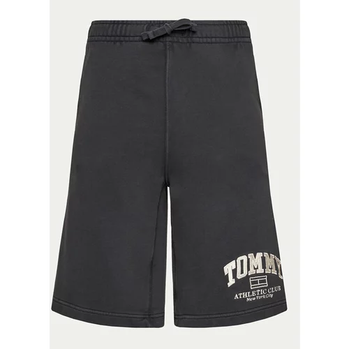 Tommy Jeans Športne kratke hlače Athletic Bball DM0DM18799 Črna Relaxed Fit