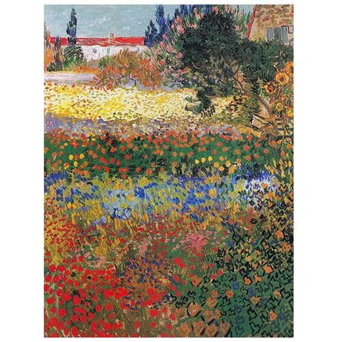 Fedkolor reprodukcija slike vincent van gogh - flower garden, 60 x 45 cm Slike