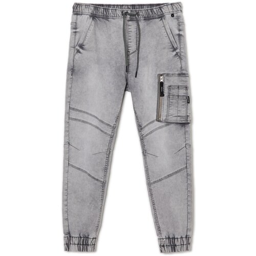 Cropp mu&amp;scaron;ke jogger hlače od trapera - Svijetlo siva 8617Y-09J Slike
