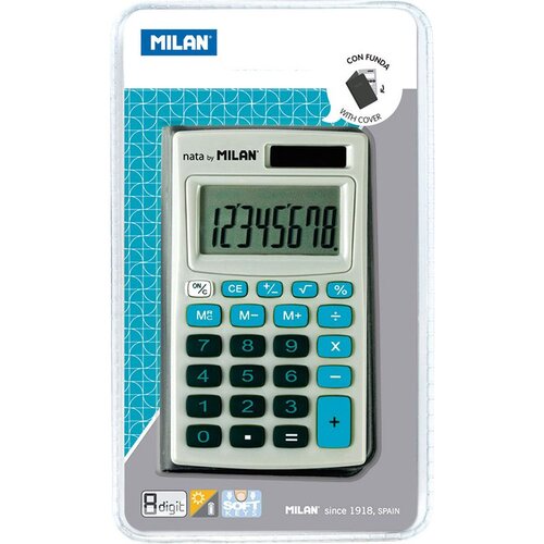 MILAN Kalkulator komerc.džepni 150208BBL plavi u etuiu bls Cene