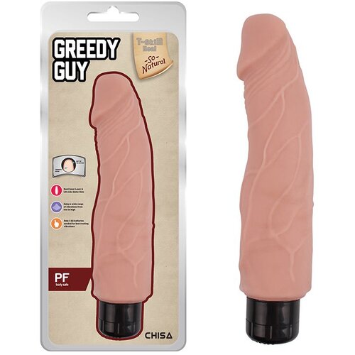  Mekani Realisticni Vibrator 24cm Greedy Guy Flesh Cene