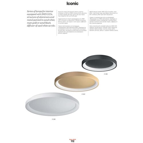  Redo 01-2672 - LED prigu&amp;scaron;iva luster na sajli ICONIC LED/50W/230V &amp;Oslash; 58 cm bela Slike