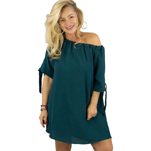 Pri HISPANKA tunic uncovered shoulders mini dress MARIOLA Slike