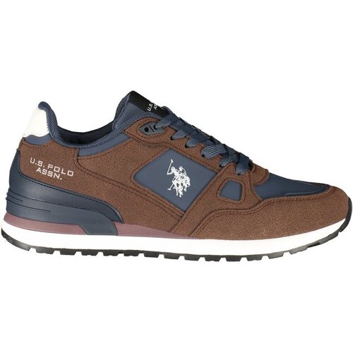 U.S. Polo Assn. Trax mu&amp;scaron;ke tenisice s plavim detaljima smeđe Slike