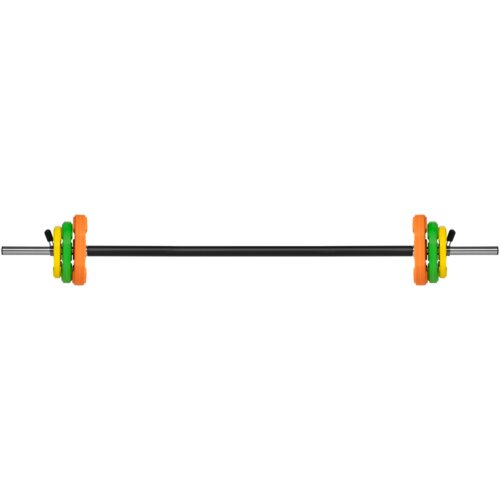 Rebel Active sklopiva &amp;scaron;ipka za vježbanje s utezima od lijevanog željeza, &amp;scaron;ipka 140 cm, set za trening 20 kg Slike