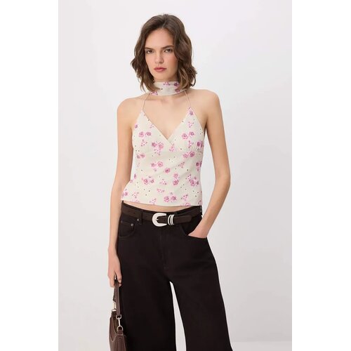 TRENDYOLMILLA ženska bluza Twoss26Bz00488, bež Cene