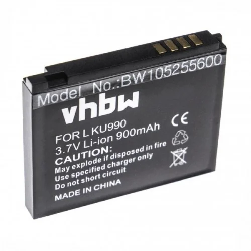 VHBW Baterija za LG KU990 / KC910 / KE990 / KM900, 900 mAh