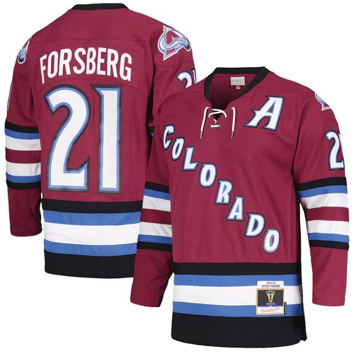 Mitchell And Ness Peter Forsberg Colorado Avalanche 2001-02 Blue Line Dark Alternate dres Slike