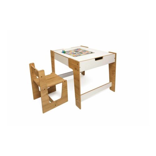 Hanah home Dječiji set Sto i stolica, 72,5x55x56,5 cm, Bijela Slike