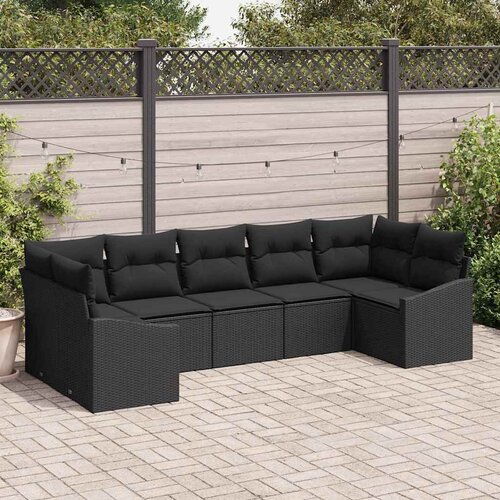  Set sofe 7 kom. poliratan 289 x 123,5 x 85 cm Slike