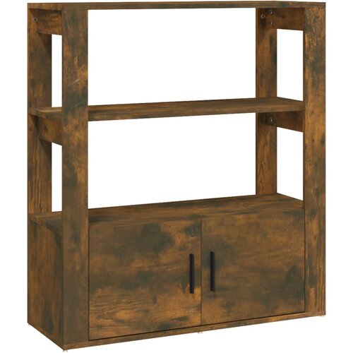 Komoda boja dimljenog hrasta 80x30x90 cm od konstruiranog drva Slike