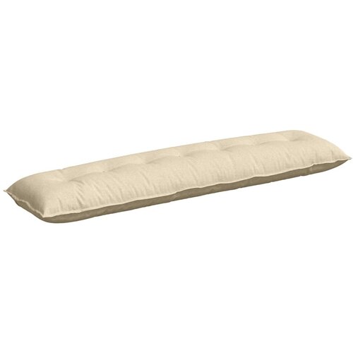 VidaXL Poglavni vzglavnik krema 200 x 19 x 50 cm blago, (5000278381) Slike