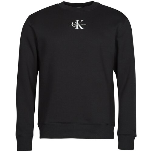 Calvin Klein Jeans Puloverji MONOLOGO CREW NECK Črna Slike