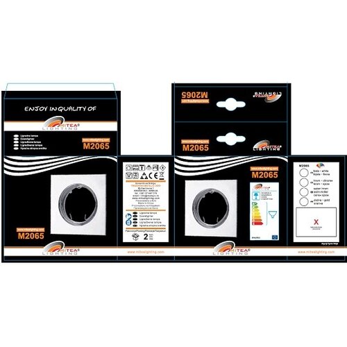 Mitea Lighting M2065 zlatna ugradna lampa-rozetna MR16 Slike
