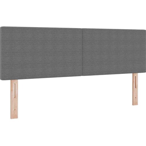  LED Box Spring Krevet Svijetlo siva i bijela. 160 x 200 cm Slike