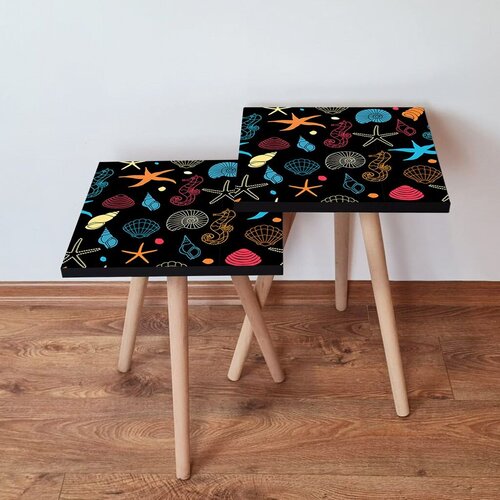 Hanah home Set 2 stočića 2Shp376 Multicolor Cene