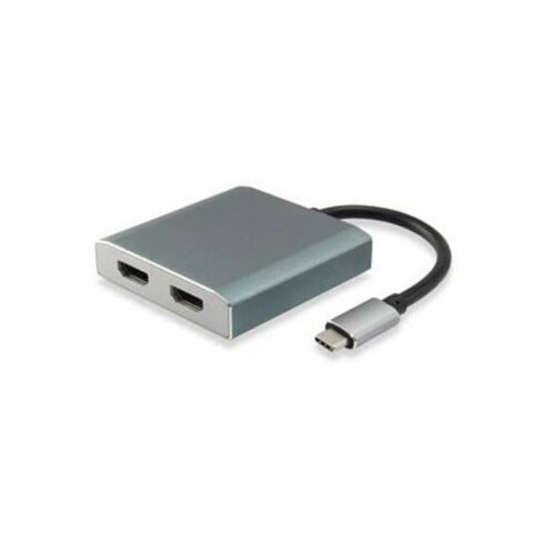 Equip Adapter USB-C za 2x HDMI F Grey, (21735460) Cene