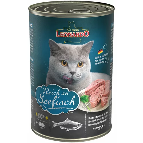 Leonardo All Meat 6 x 400 g - Bogata morskom ribom