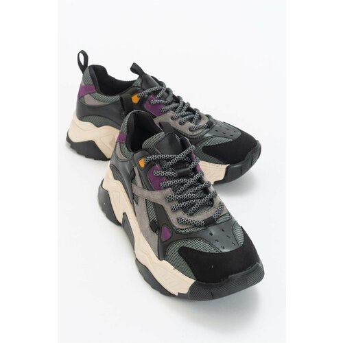 LuviShoes Lecce Black-purple Multi Women's Sneakers Slike